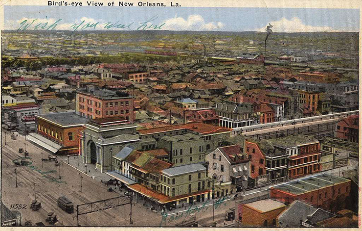 Vue du ciel de la Nouvelle Orléans
