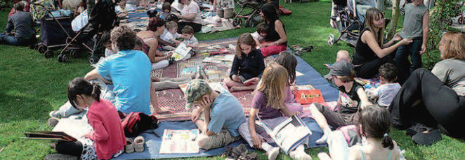 Bibliothèques dans les jardins