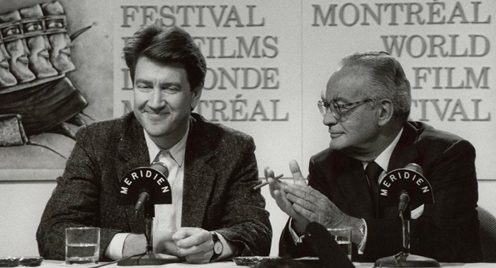 David Lynch et Dino de Laurentiis au festival des films du monde à Montréal en 1986