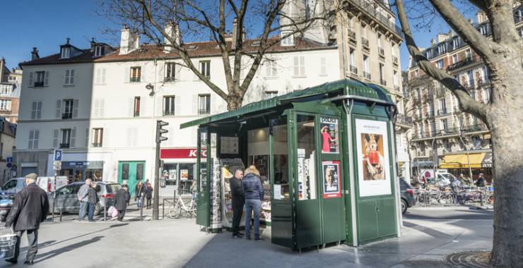 Kiosque à journaux, crédit : François Grunberg / Ville de Paris